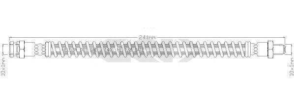 SPIDAN 340521 Гальмівний шланг