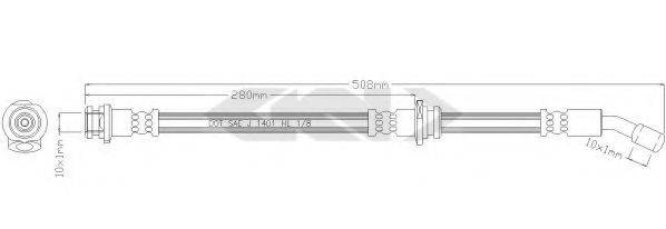 SPIDAN 38575 Гальмівний шланг