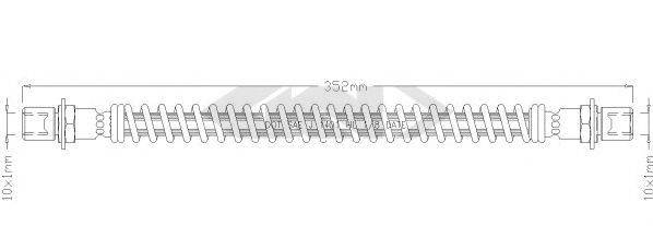 SPIDAN 38731 Гальмівний шланг
