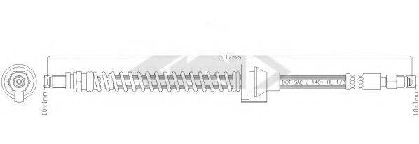 SPIDAN 338819 Гальмівний шланг