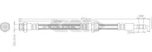 SPIDAN 338956 Гальмівний шланг