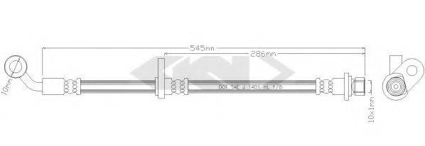 SPIDAN 339151 Гальмівний шланг