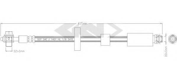 SPIDAN 339684 Гальмівний шланг