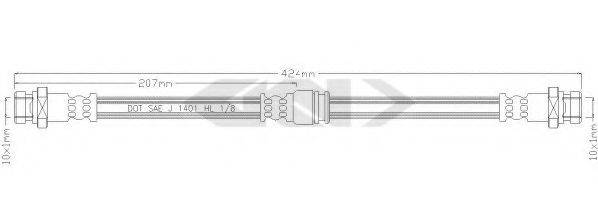 SPIDAN 339706 Гальмівний шланг