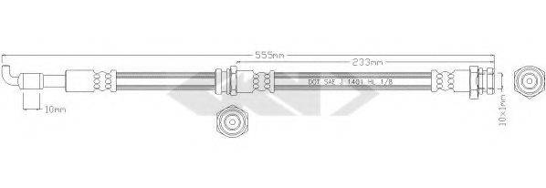 SPIDAN 339222 Гальмівний шланг
