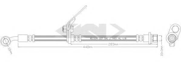 SPIDAN 339288 Гальмівний шланг
