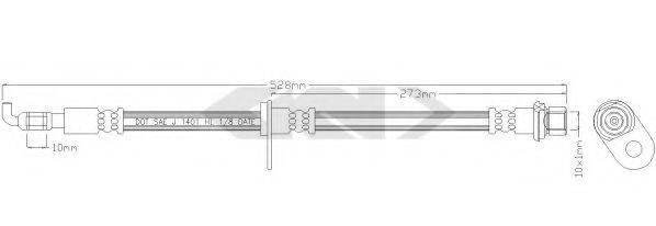 SPIDAN 339300 Гальмівний шланг