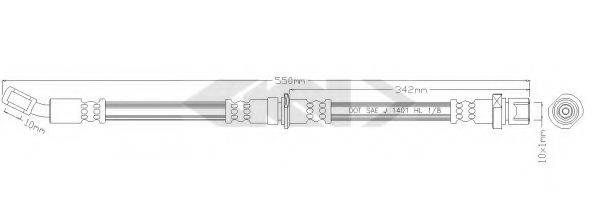 SPIDAN 339408 Гальмівний шланг