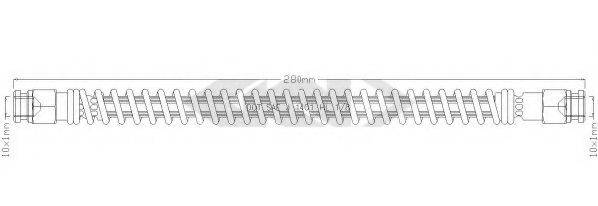 SPIDAN 339964 Гальмівний шланг