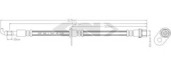 SPIDAN 339530 Гальмівний шланг