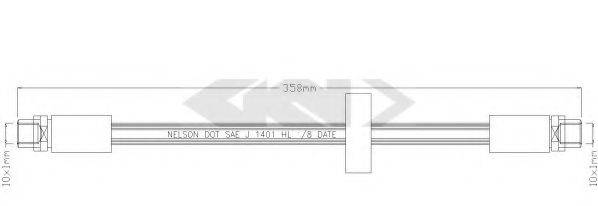 SPIDAN 339880 Гальмівний шланг