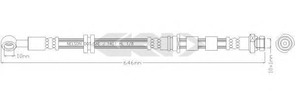 SPIDAN 340025 Гальмівний шланг