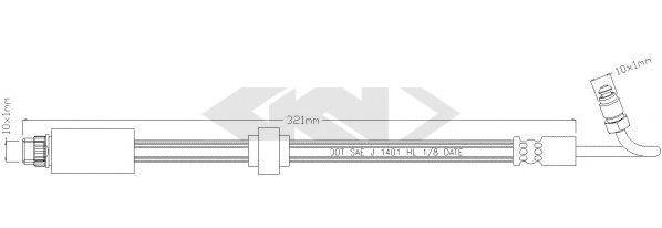 SPIDAN 340575 Гальмівний шланг