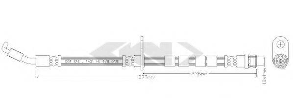 SPIDAN 340301 Гальмівний шланг