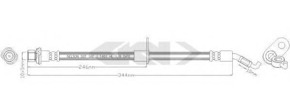 SPIDAN 340390 Гальмівний шланг