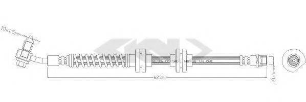 SPIDAN 340481 Гальмівний шланг