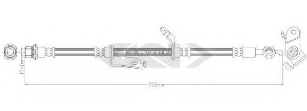 SPIDAN 340392 Гальмівний шланг