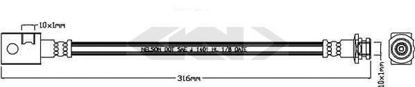 SPIDAN 340691 Гальмівний шланг