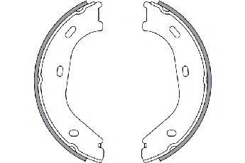 SPIDAN 33942 Комплект гальмівних колодок, стоянкова гальмівна система