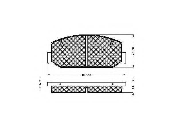 SPIDAN 30135 Комплект гальмівних колодок, дискове гальмо