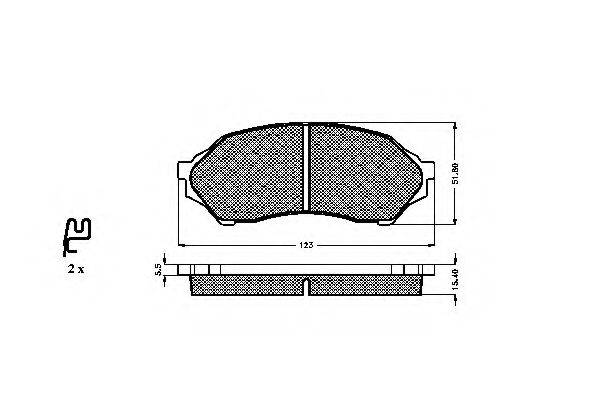 SPIDAN 32346 Комплект гальмівних колодок, дискове гальмо