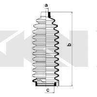 SPIDAN 83705 Пильовик, рульове управління