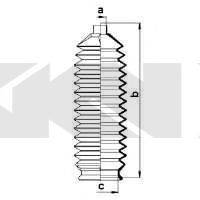 SPIDAN 83896 Пильовик, рульове управління