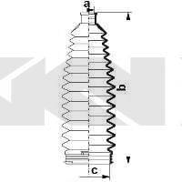 SPIDAN 83989 Пильовик, рульове управління