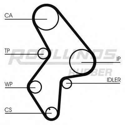 ROULUNDS RUBBER RR1004K1 Комплект ременя ГРМ