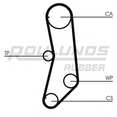 ROULUNDS RUBBER RR1130K1 Комплект ременя ГРМ