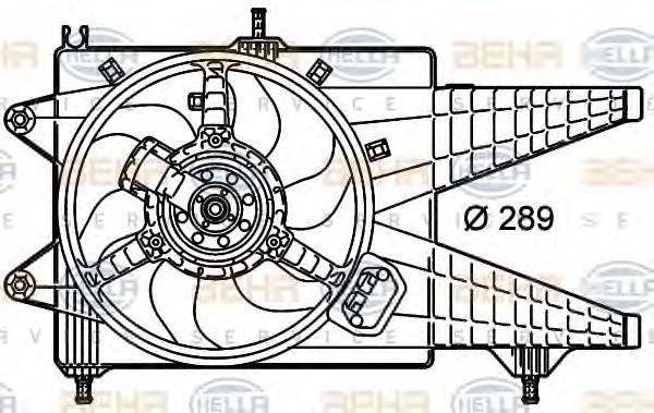 BEHR HELLA SERVICE 8EW351039651 Вентилятор, охолодження двигуна