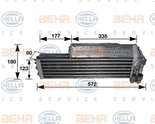 BEHR HELLA SERVICE 8FV351210291 Випарник, кондиціонер