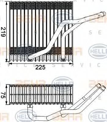 BEHR HELLA SERVICE 8FV351210541 Випарник, кондиціонер