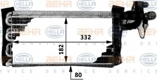 BEHR HELLA SERVICE 8FV351211231 Випарник, кондиціонер