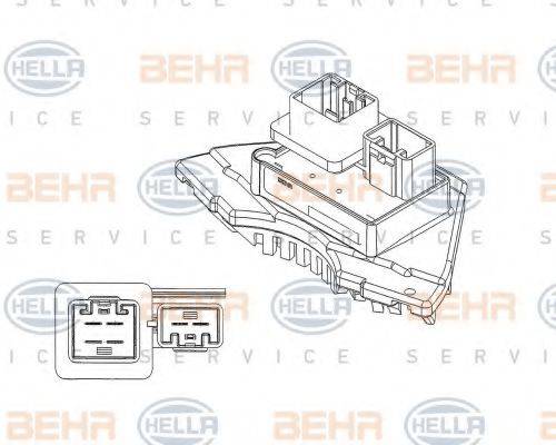 BEHR HELLA SERVICE 5HL351321231 Регулятор, вентилятор салону