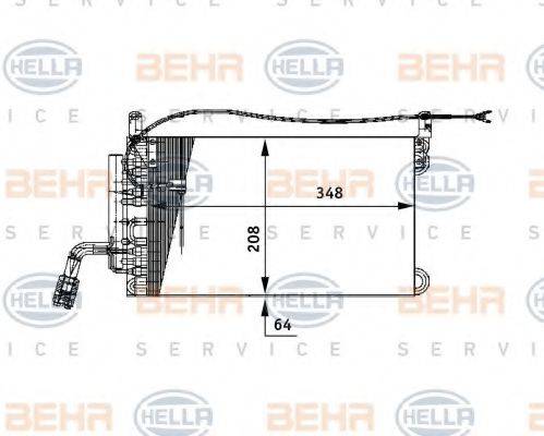 BEHR HELLA SERVICE 8FV351330061 Випарник, кондиціонер