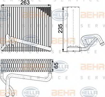 BEHR HELLA SERVICE 8FV351330521 Випарник, кондиціонер