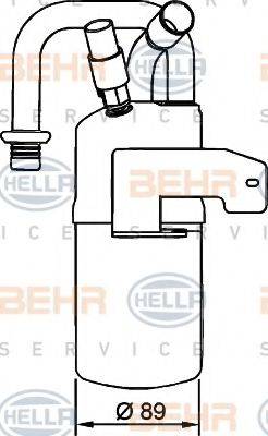 BEHR HELLA SERVICE 8FT351335011 Осушувач, кондиціонер