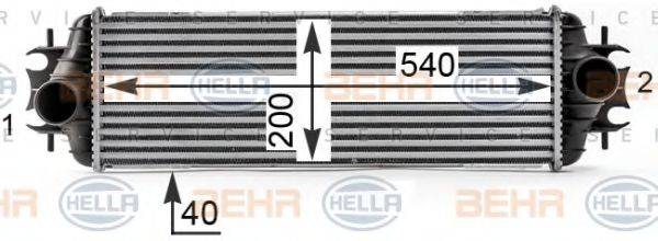 BEHR HELLA SERVICE 8ML376700111 Інтеркулер