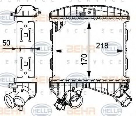 BEHR HELLA SERVICE 8ML376723461 Інтеркулер