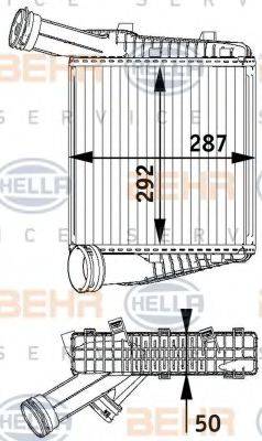 BEHR HELLA SERVICE 8ML376729571 Інтеркулер