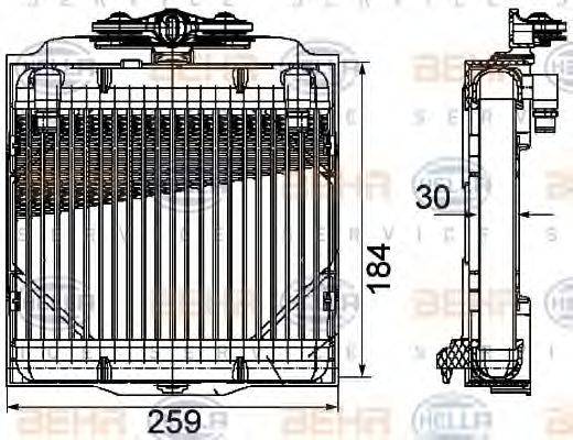 BEHR HELLA SERVICE 8MO376753571 Олійний радіатор, автоматична коробка передач