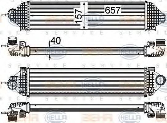 BEHR HELLA SERVICE 8ML376755621 Інтеркулер