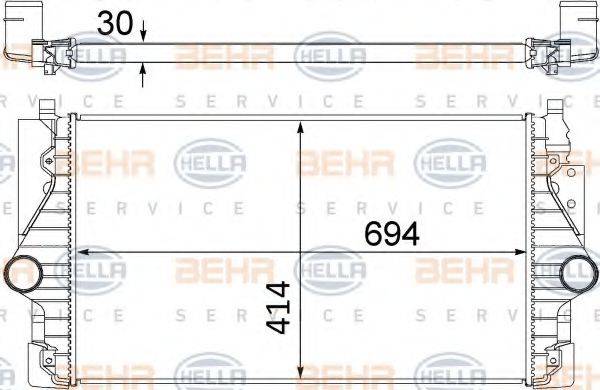 BEHR HELLA SERVICE 8ML376756141 Інтеркулер