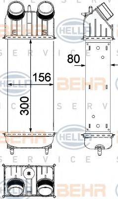 BEHR HELLA SERVICE 8ML376756401 Інтеркулер