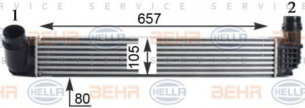 BEHR HELLA SERVICE 8ML376760771 Інтеркулер