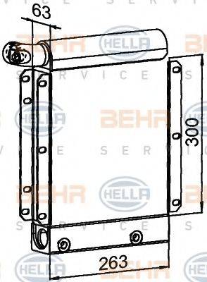 BEHR HELLA SERVICE 8MO376765441 масляний радіатор, моторне масло