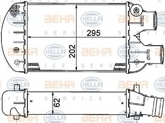 BEHR HELLA SERVICE 8ML376776271 Інтеркулер