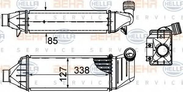 BEHR HELLA SERVICE 8ML376899081 Інтеркулер