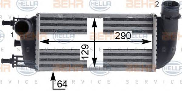 BEHR HELLA SERVICE 8ML376900421 Інтеркулер